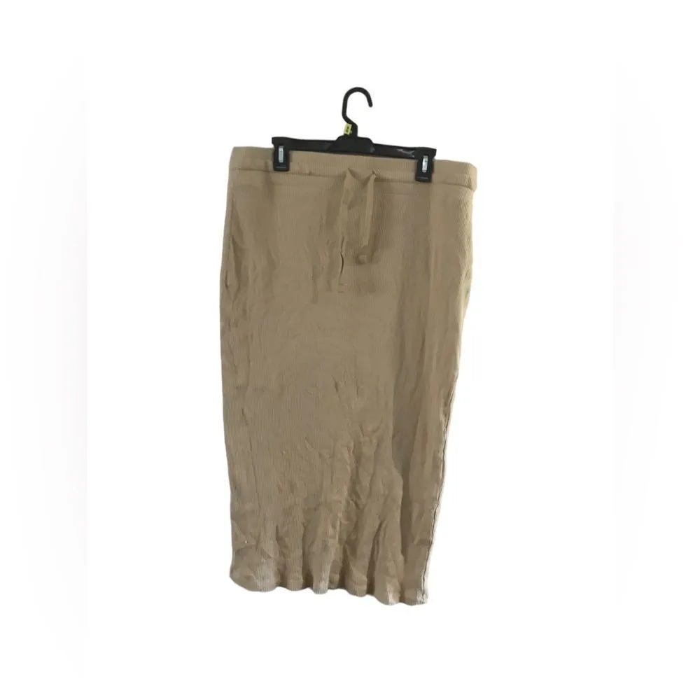 Sweet Salt Camel Drawstring Skirt Extra Large Tan Size XL - Image 7