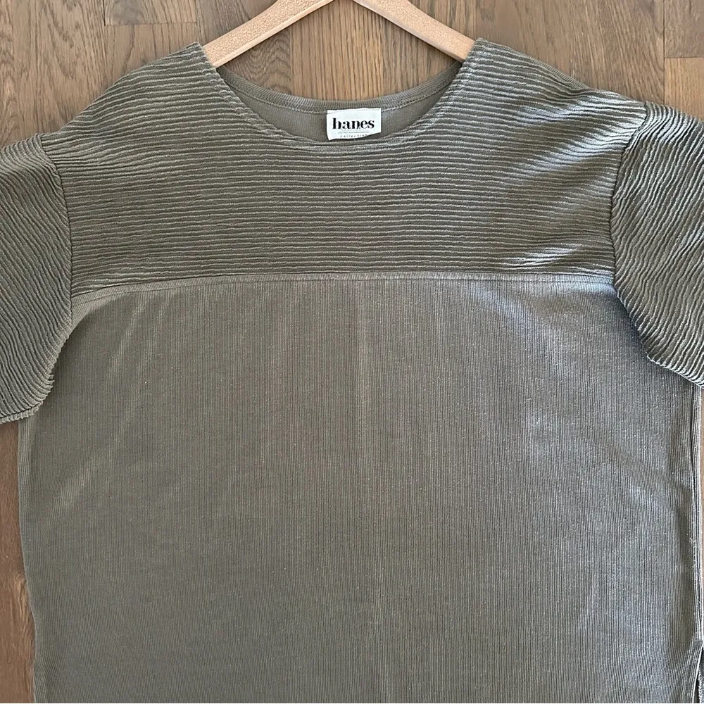 Vintage Hanes Signature Collection Round Neck Knit Oversize Top Dusty Olive XL - Image 7