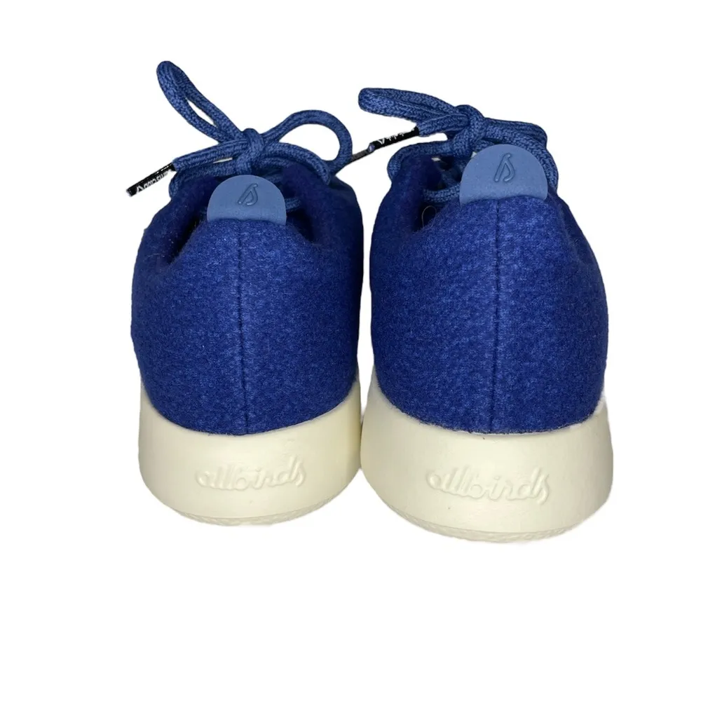 Wool running sneaker in bright blue and white comfort soul limited edition - Image 7