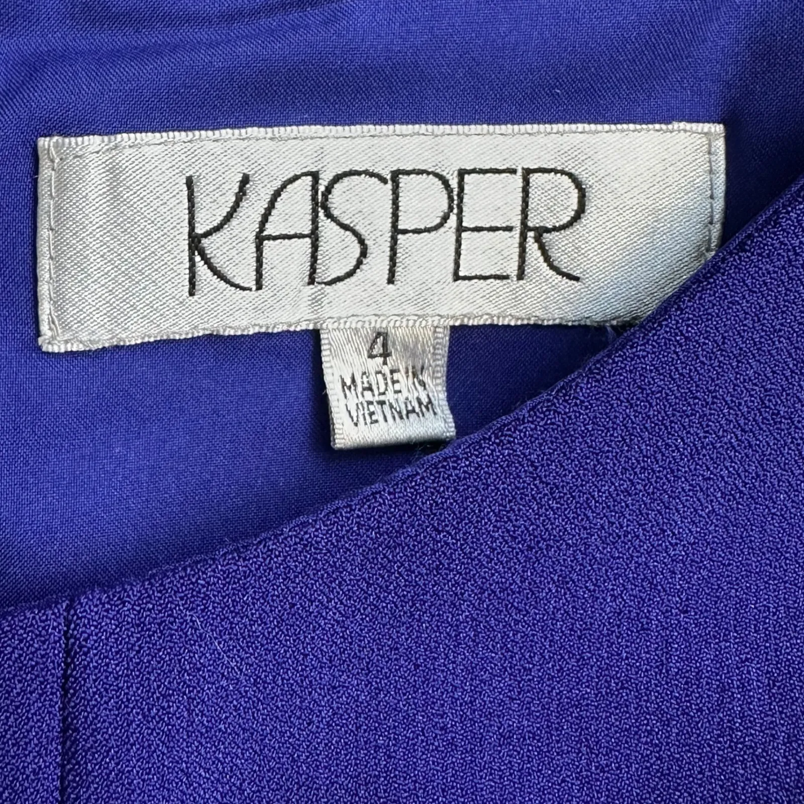 Kasper Cobalt Blue Sleeveless Sheath Dress Career Work Cocktail Size 4 - Image 3