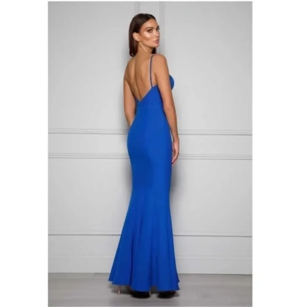ELLE ZEITOUNE Louisa Underwire Mermaid Gown in Indigo Size XS Blue - Image 2