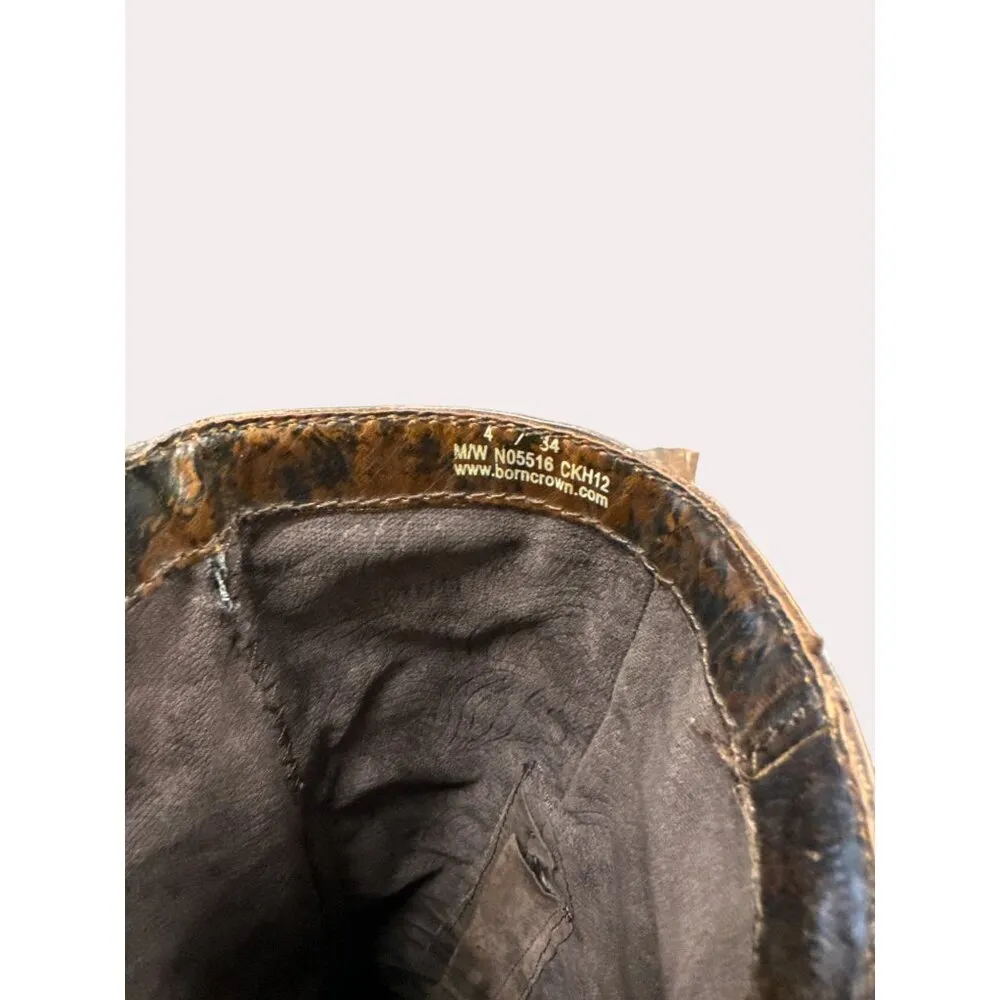 Born Crown women’s brown leather equestrian below knee boots 4/34 SKU 6168 Size undefined - Image 12