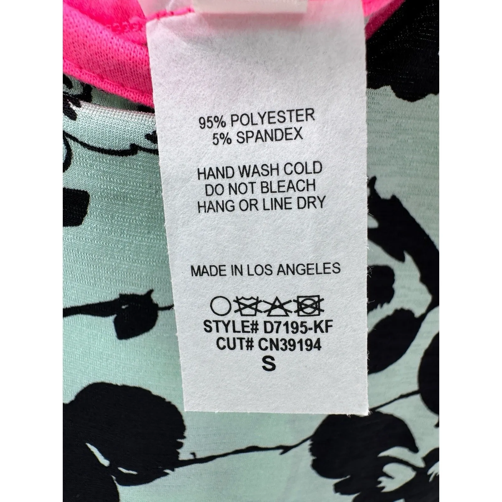 Now N Forever Floral Criss‎ Cross Back Dress Mint Black S Travel Boho Chic - Image 4