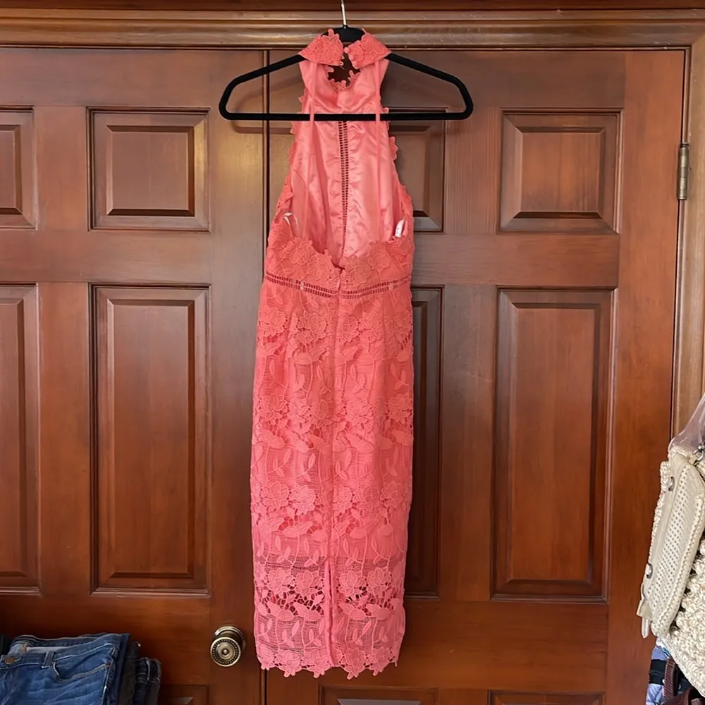 Bardot Revolve Hana Laced Midi Lined Dress Sz 6 - Image 6