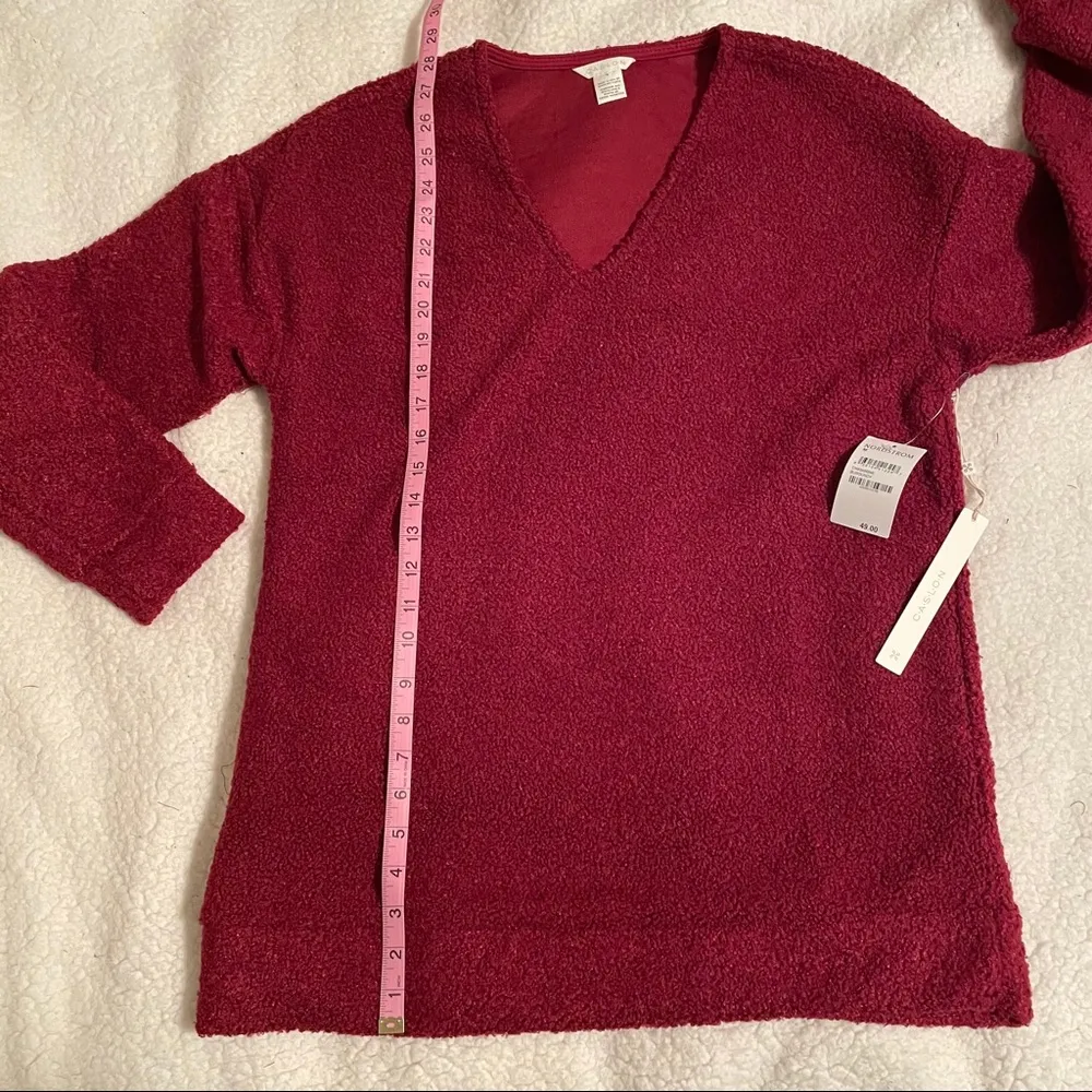 Caslon Faux Shearling Teddy Sweater - Image 11