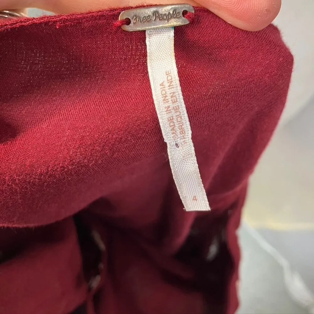 Free People Jasmine Floral Embroidered Mini dress 4 boho fairy As seen on TV - Image 11