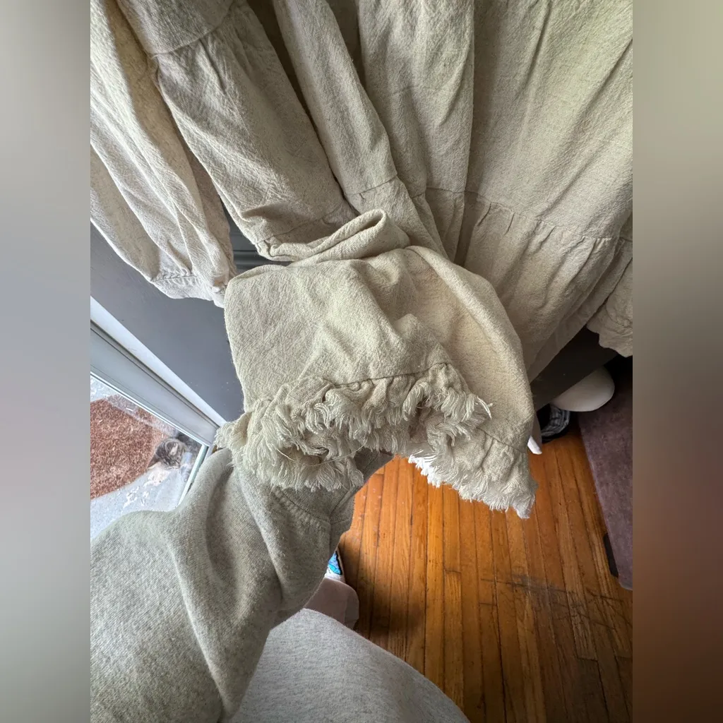 Umgee Cream Tiered Mini dress - Image 4