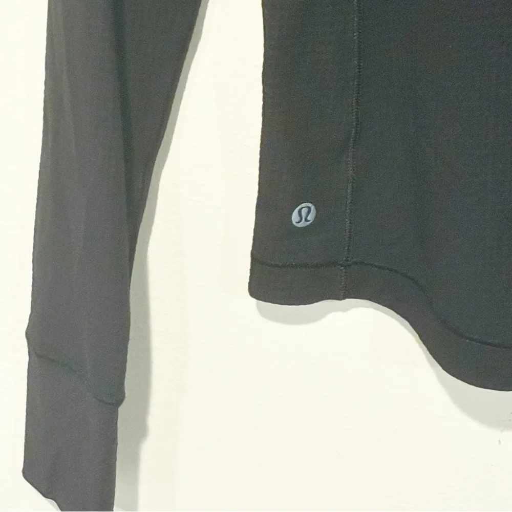 Lululemon Black Ventilated Mesh-Back Running Long Sleeve Shirt Athletic - Image 5