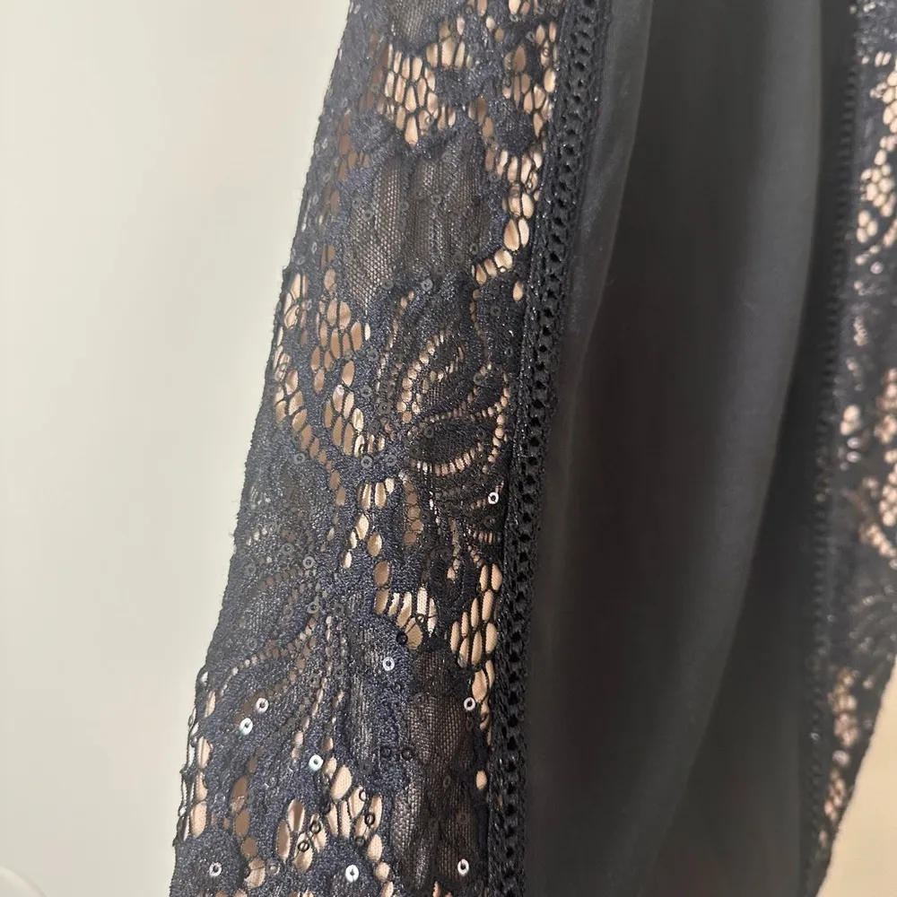 BCX Lace Sequin bodycon evening cocktail dress black size 0 NWT - Image 6