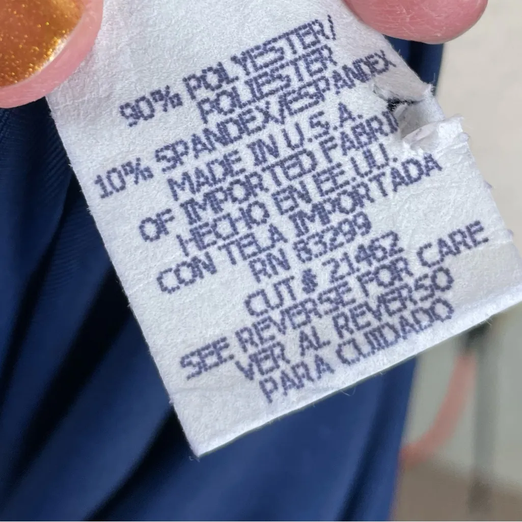 Vintage 90s Y2K Onyx Nite Velvet Maxi Slip Dress Size 12 Navy Blue Whimsigoth - Image 7