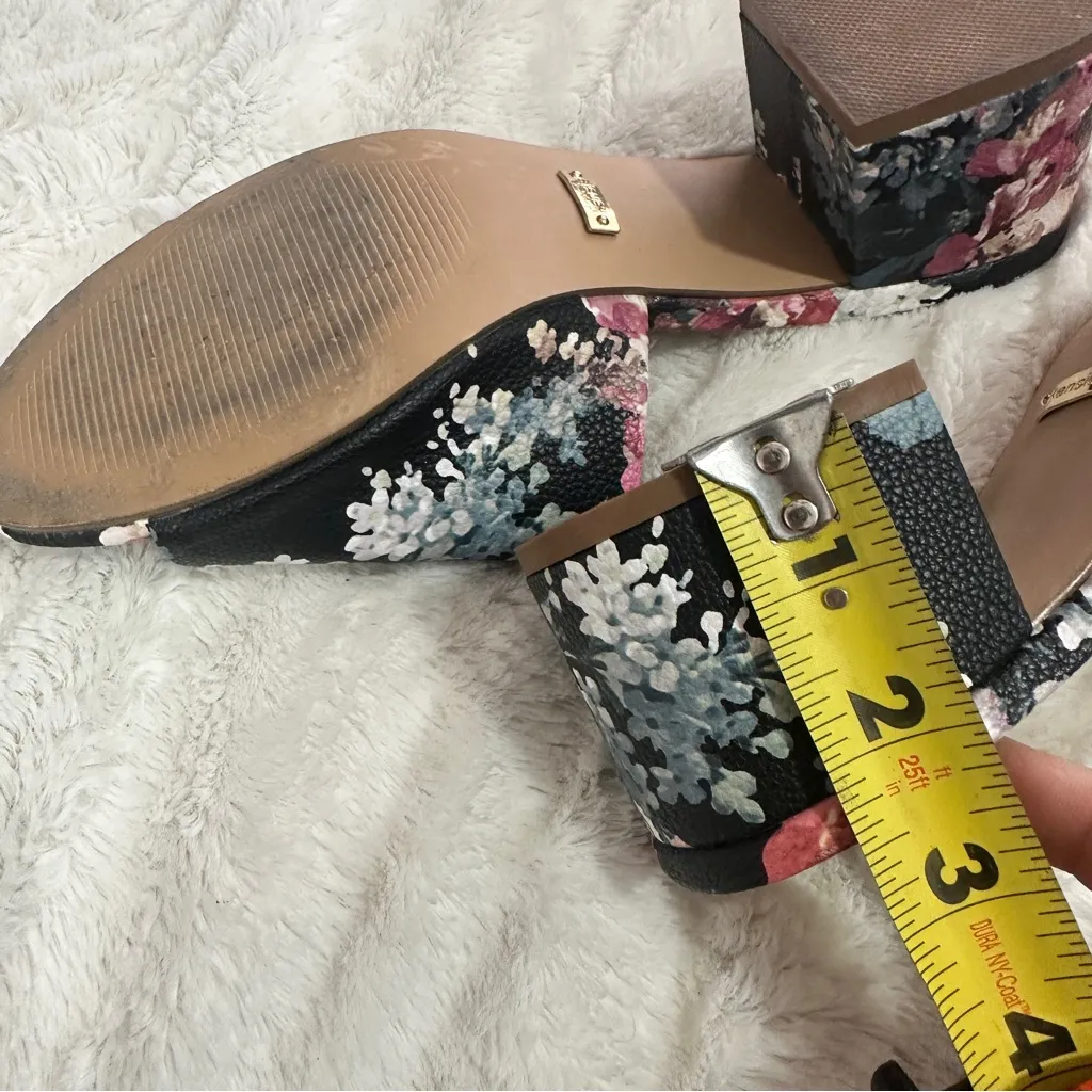 Kensie Size 10 Women's Black Floral Helina Slide Sandal - Image 6