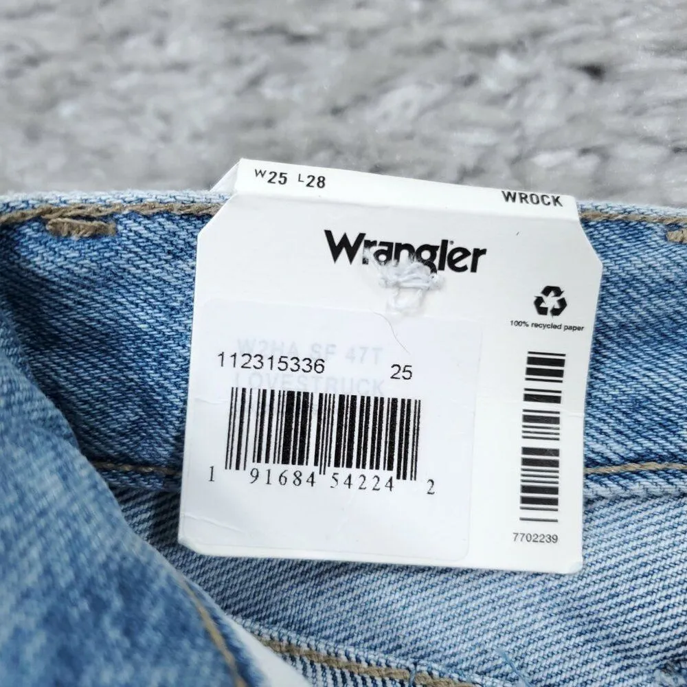 Wrangler Wrock 672 High Rise Kick Flare Jeans Light Wash Blue Cowgirl Size 25x28 - Image 7