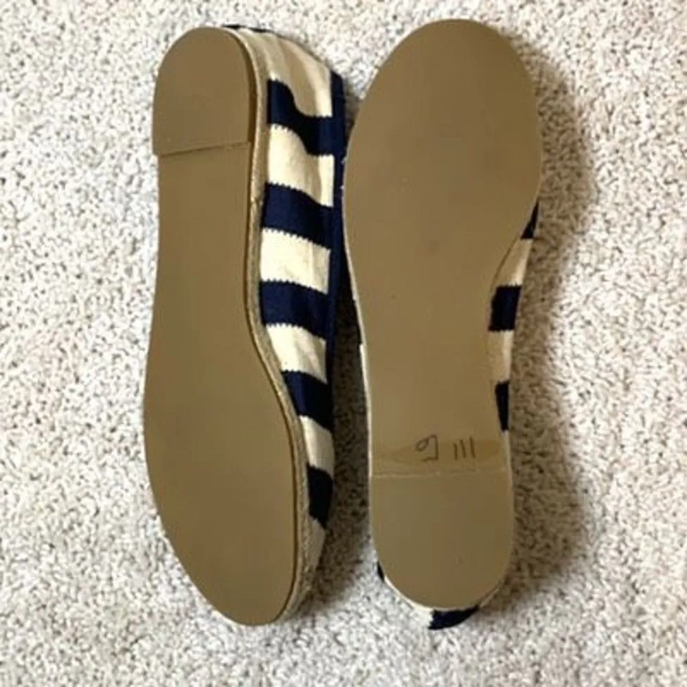 Boden NWOT navy striped espadrilles flats size 41 (10.5) Blue - Image 10