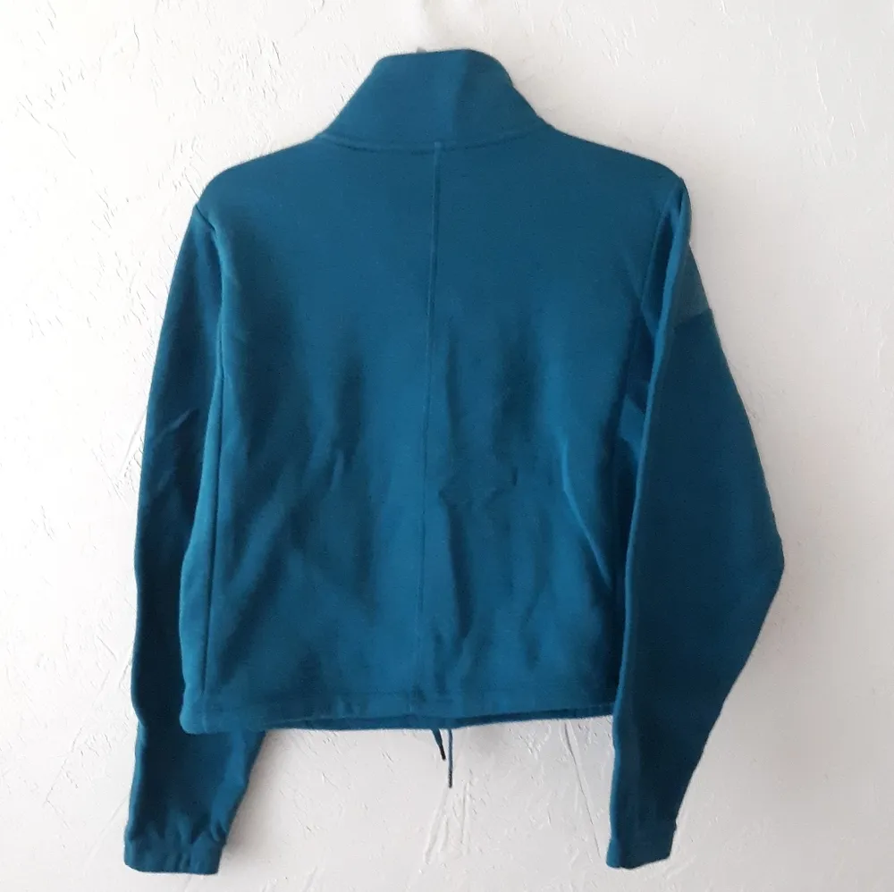 Joy Lab XS Oversized Sweater Blue Zip front Top - Image 3
