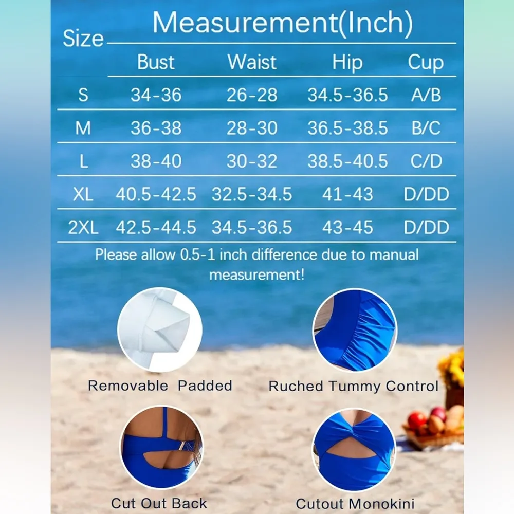 Al’MAGE XL One Piece Monokini Neon Hot Pink Swimsuit - Image 4