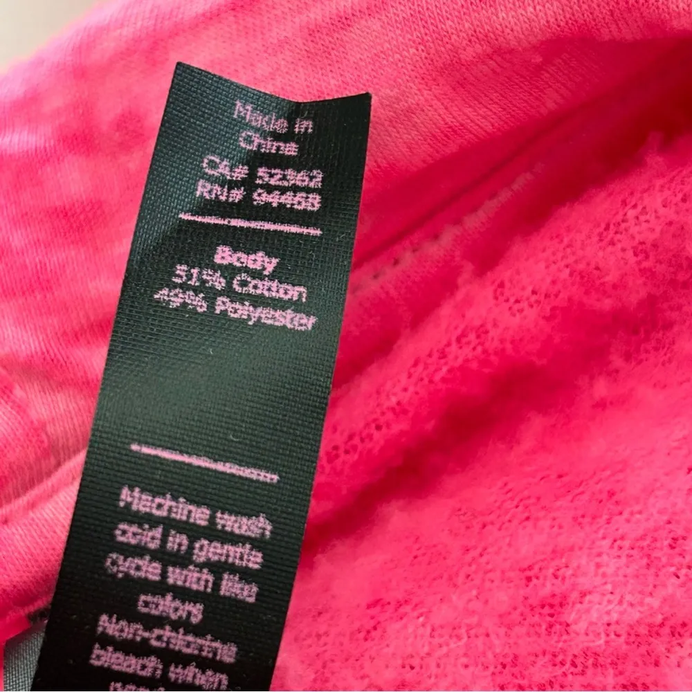 Betsy Johnson Pink Burnout Hoodie Small - Image 6