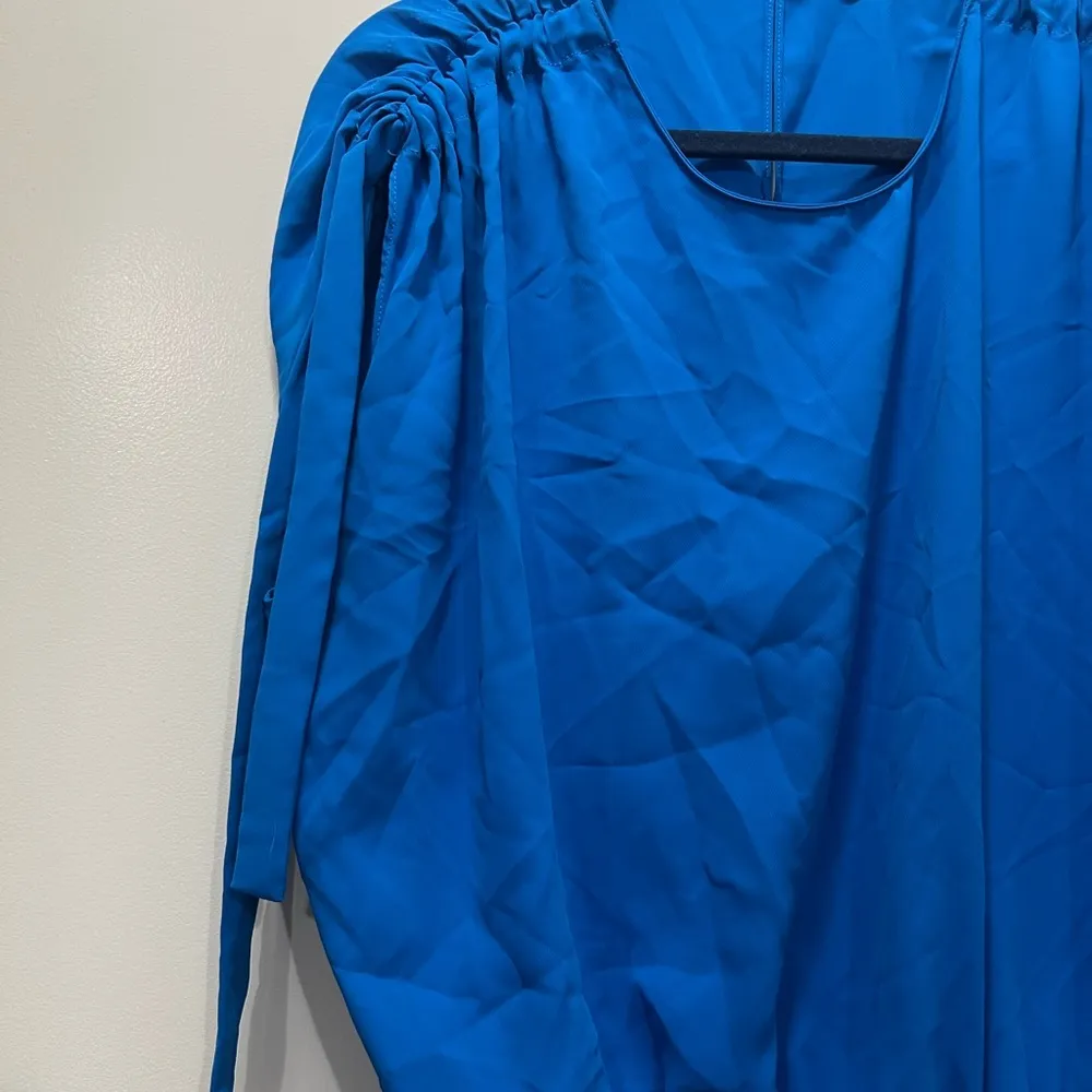 Amanda Uprichard Blue Olympus Dress Size Large $185 - Image 4