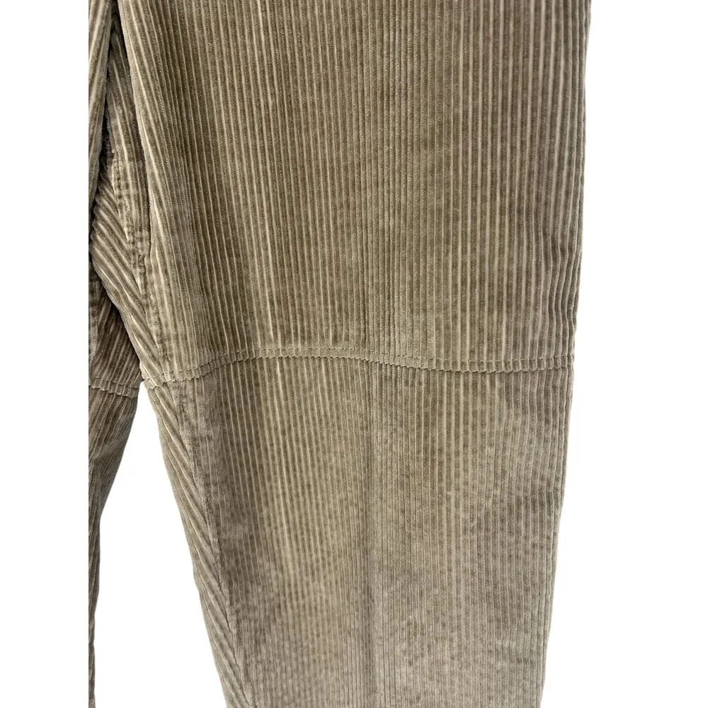 Brunello Cucinelli Cropped Cotton Corduroy Tapered Pants In Light Brown - Image 7