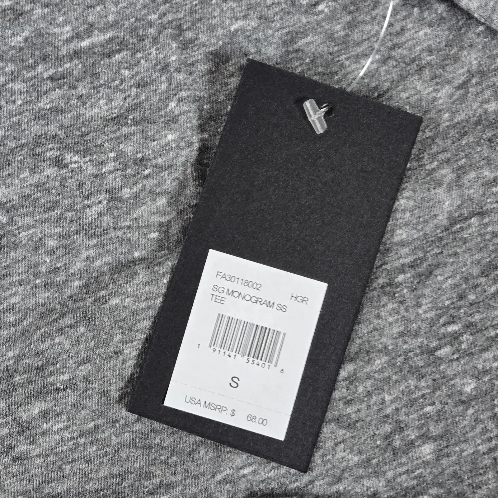 Spiritual Gangster Monogram Short Sleeve Crewneck‎ T-Shirt in Heather Gray S NWT - Image 4