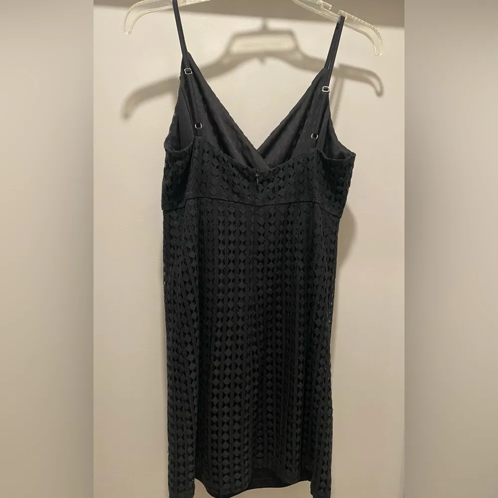 Shop Sassy Dream SSD Black Spaghetti Strap Crochet Knit Fitted Mini Dress - Image 8