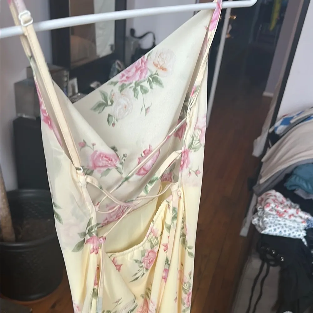 Princess Polly Watson Mini Dress Yellow/ Pink Floral - Image 9