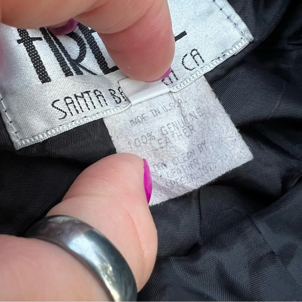 Vintage Firenze Skirt Black Butter Soft Leather Pencil Straight Western Boho 4 - Image 7