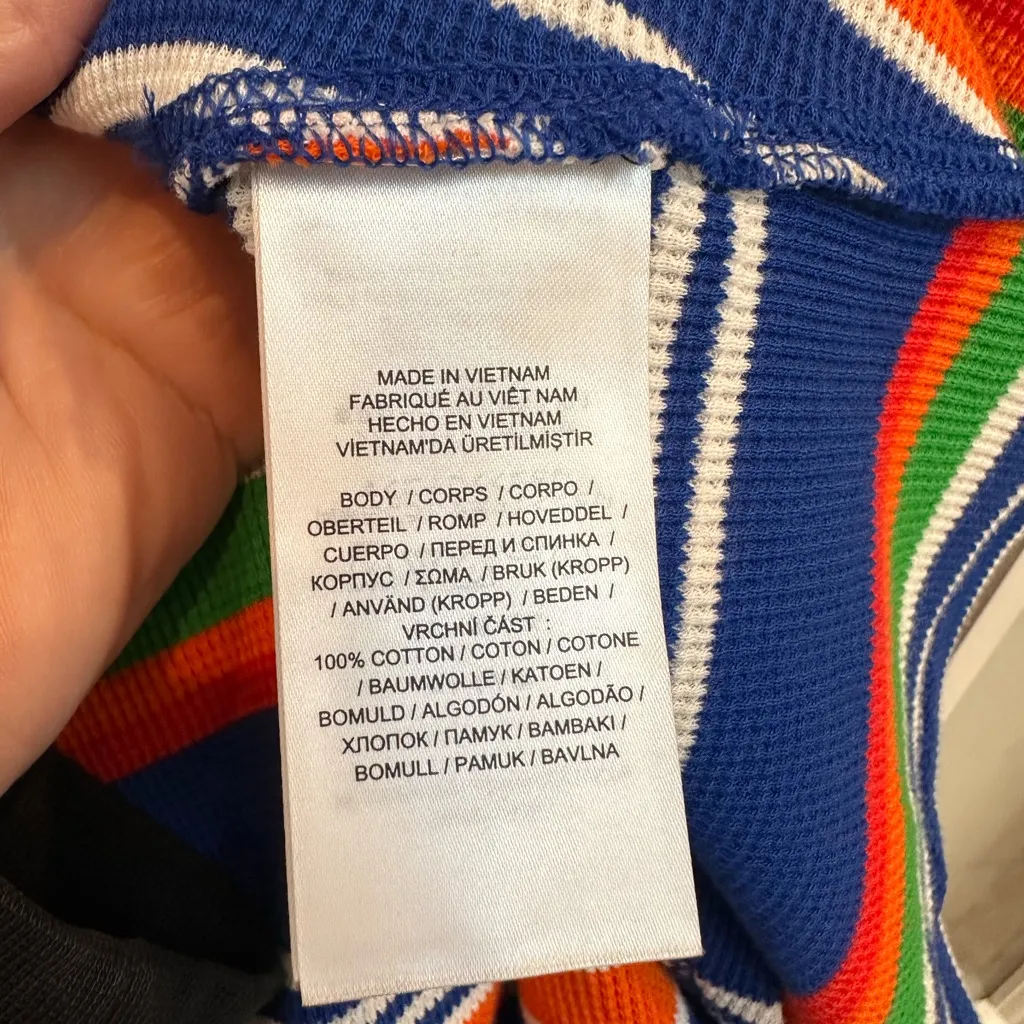 LRL Lauren Ralph Lauren Black Label Stripe Henley Preppy Maxi Midi Dress Size XL - Image 12