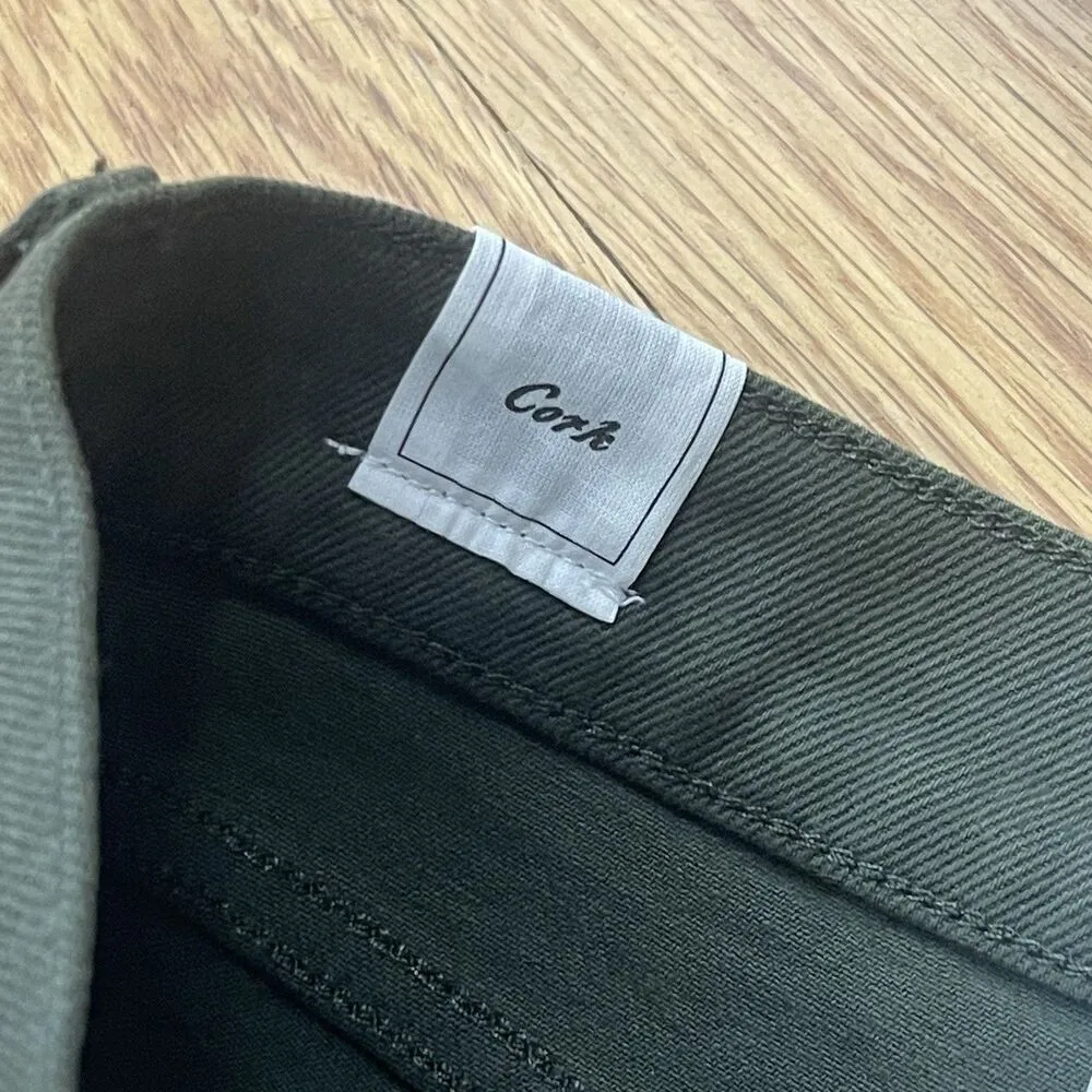 FRANK & EILEEN Cork Everyday Straight Leg Jeans Size 27 Olive Green NEW Wax Coat - Image 7