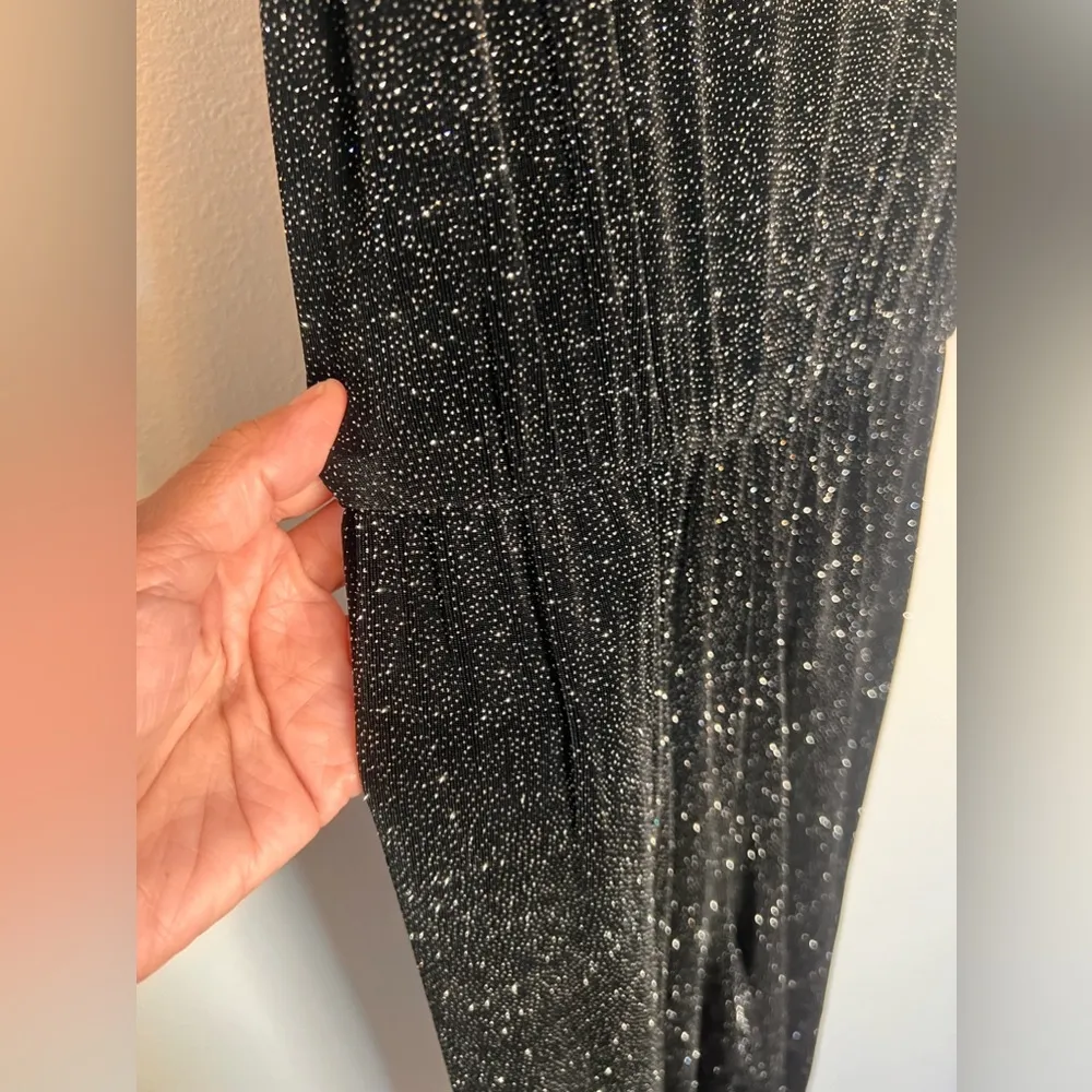 Alice + Olivia Glitter Sleeveless Jumpsuit - Image 6