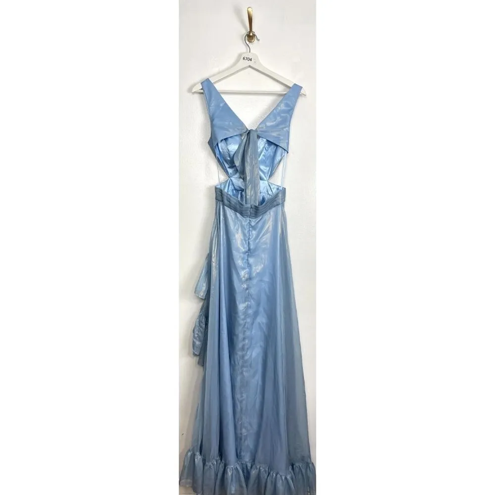 Mac Duggal  High-Low Ruffle Gown in Powder Blue Size US 0 - Image 7