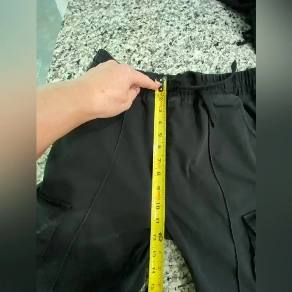 Shinestar Black Trend Joggers Cargo Pockets Medium High Rise Waisted - Image 6