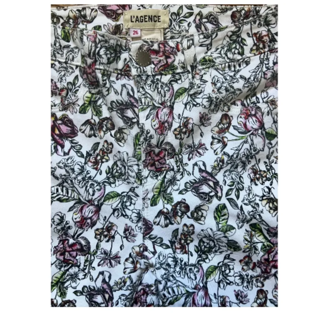 L’ Agence women’s floral print skinny leg jeans - Image 6