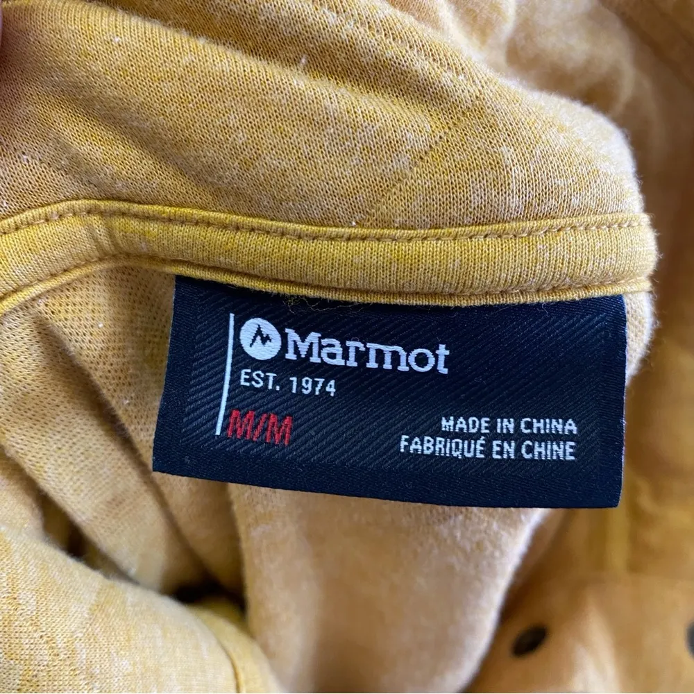 Marmot Goldenrod Roice Quilted Snap Outdoor Hiking Pullover Sweatshirt M - Image 6
