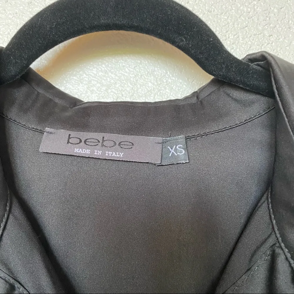 bebe Contrast Trim Loungewear Shirt Dress Size XS - Image 8