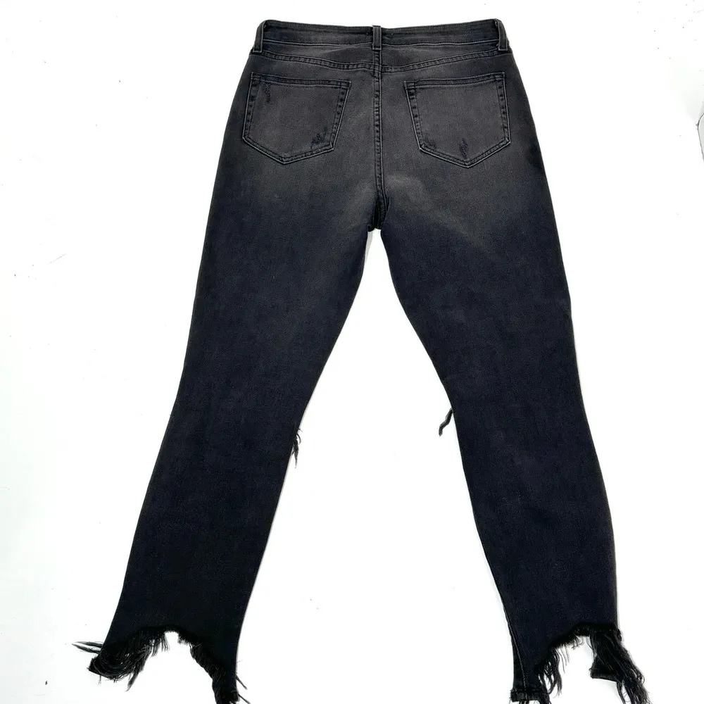 L’agence High Line Jeans in Black Onyx Distressed High Waisted Ankle 30 - Image 12