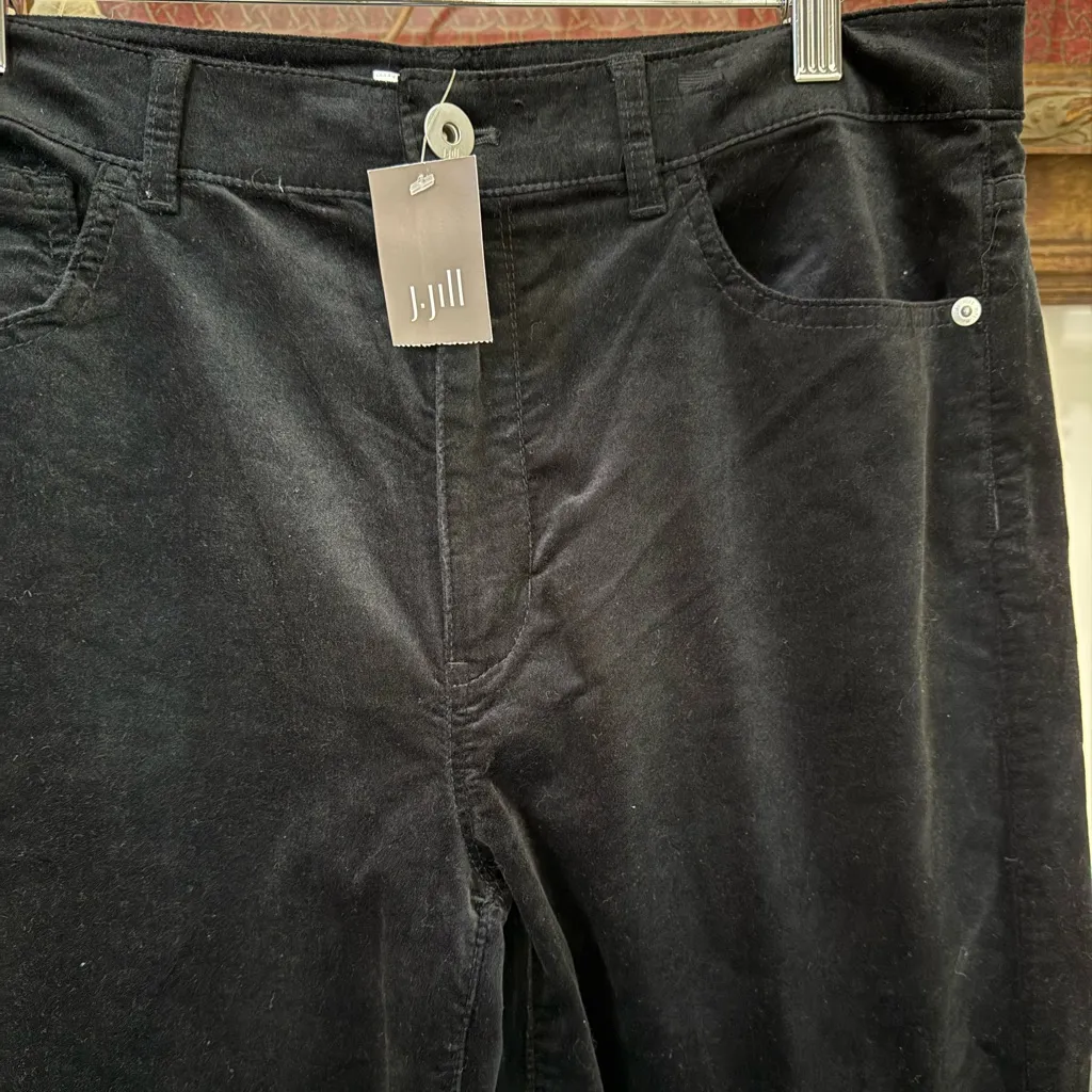 NWT J Jill Black Stretch Corduroy Straight Leg Pants Size 10 💛🍄 - Image 4