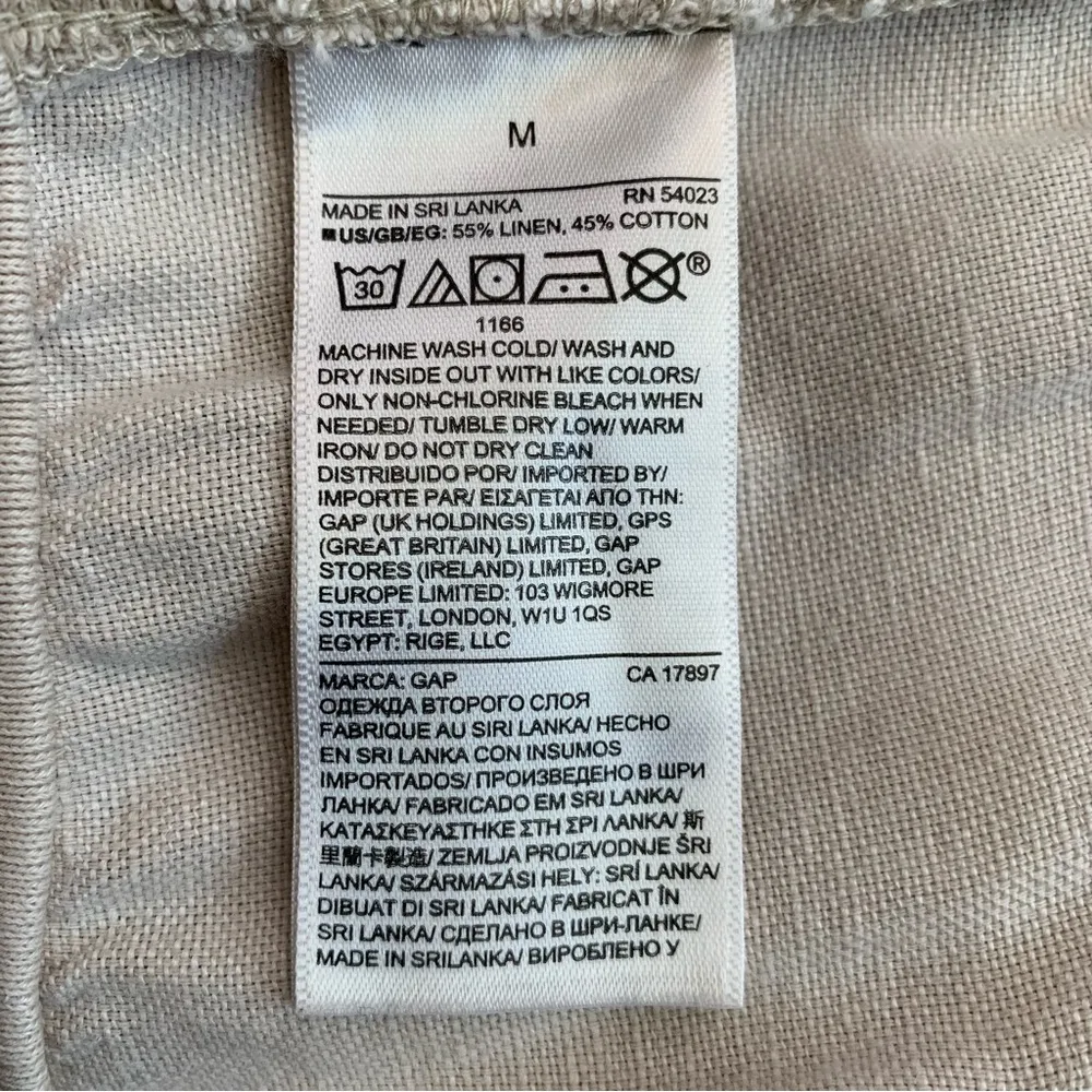 GAP Linen Cotton Blend Jogger Women's Pants, Sz Medium - Image 9