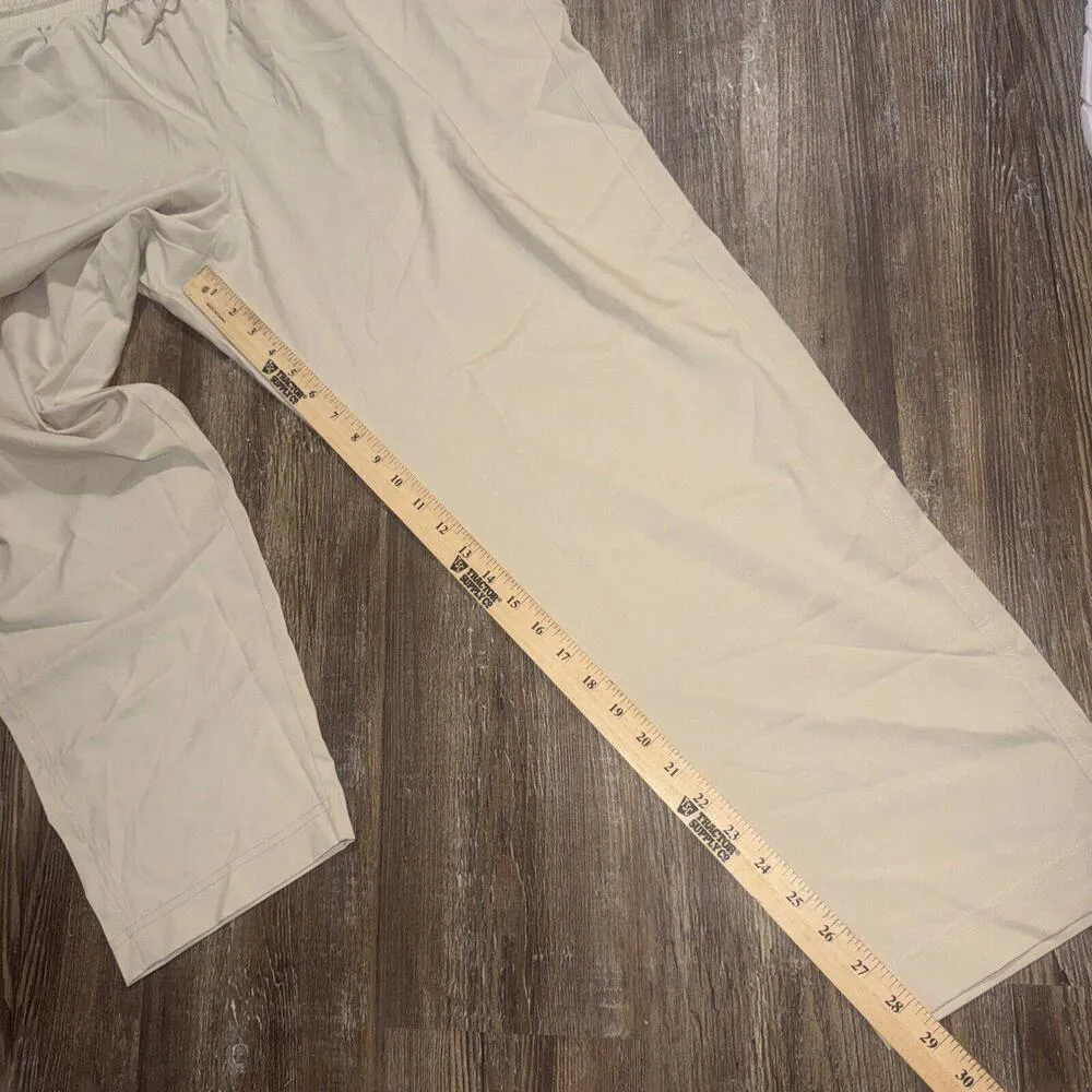 Gap Fit Runaround Pant XL NWT Khaki Athletic Lounge Gym Elastic Waist Bottoms - Image 7