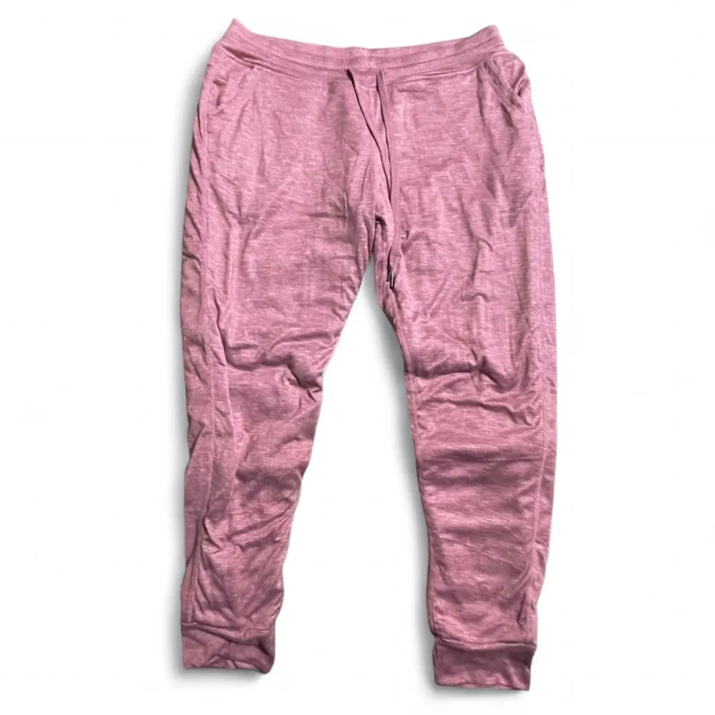 Cozy Pink Jogger Pants for Women Size L - Image 3