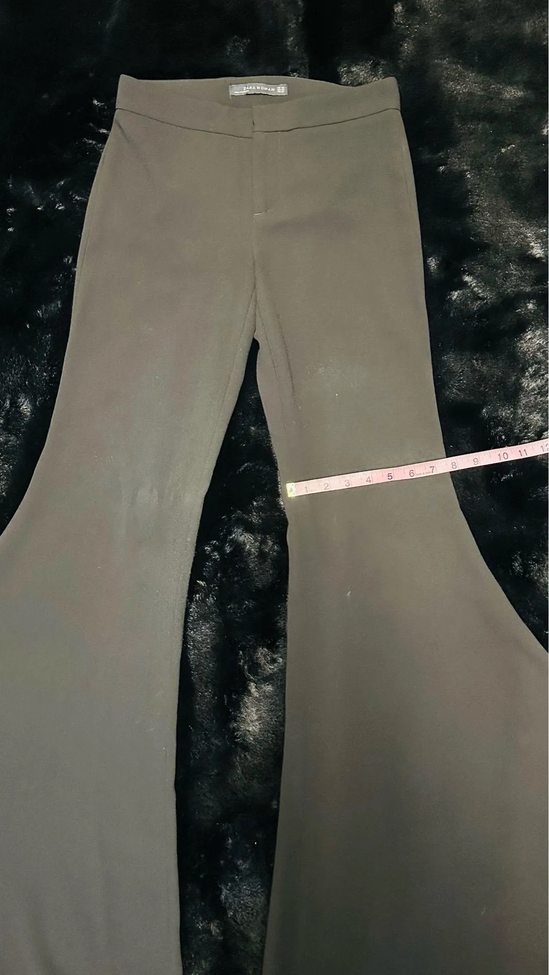 ZARA WOMAN Black Flare Wide Leg Pants - Image 5