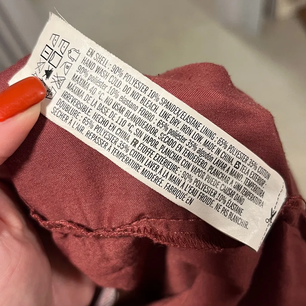 Endless Rose Suede Overall Dress w/ Pockets in Maroon - Image 12