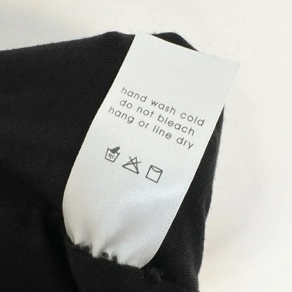 Naked Wardrobe Rich Tie Waist‎ Ruched Full Length Leggings in Black Size Medium - Image 10