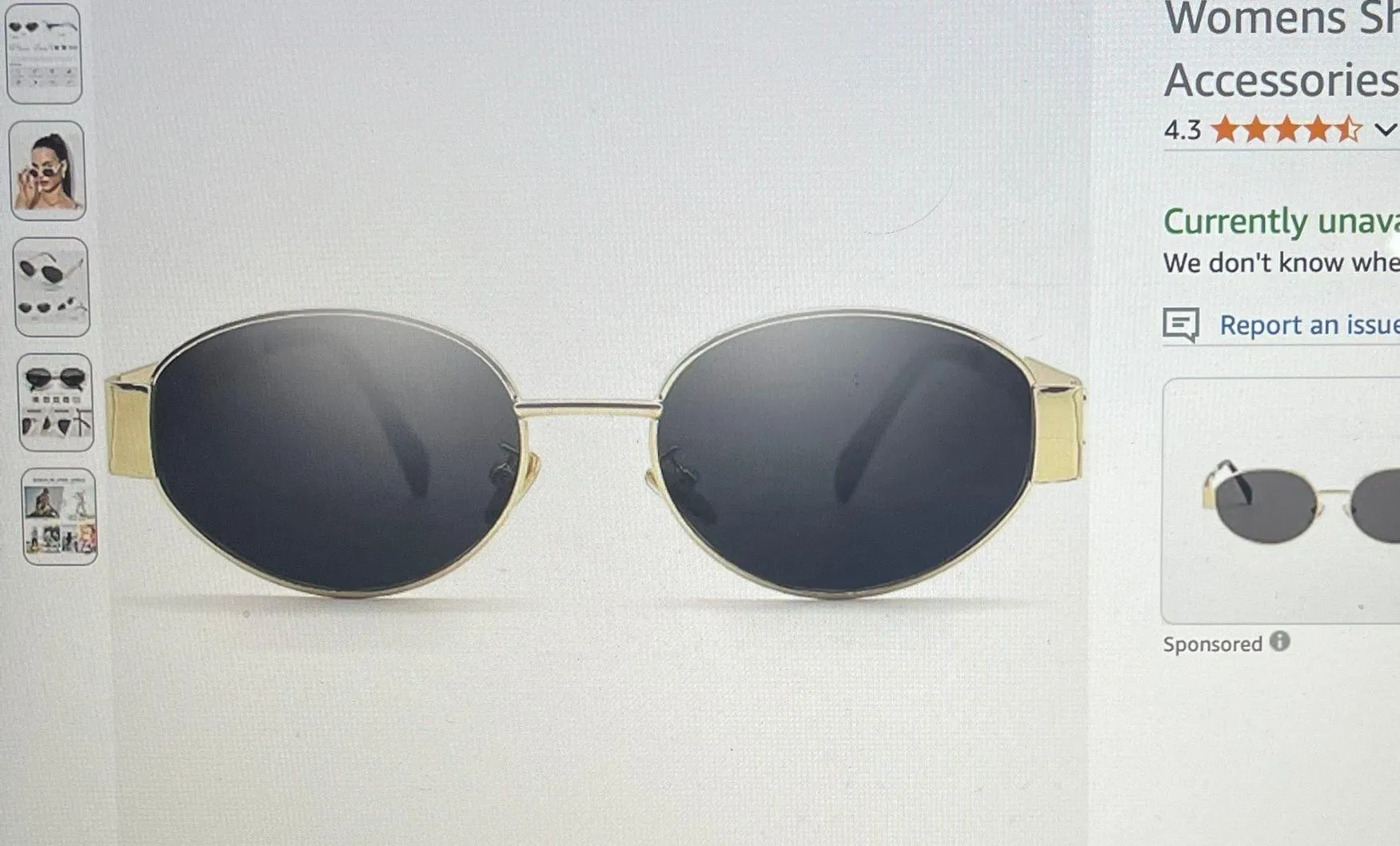 Retro Oval Sunglasses - Image 3