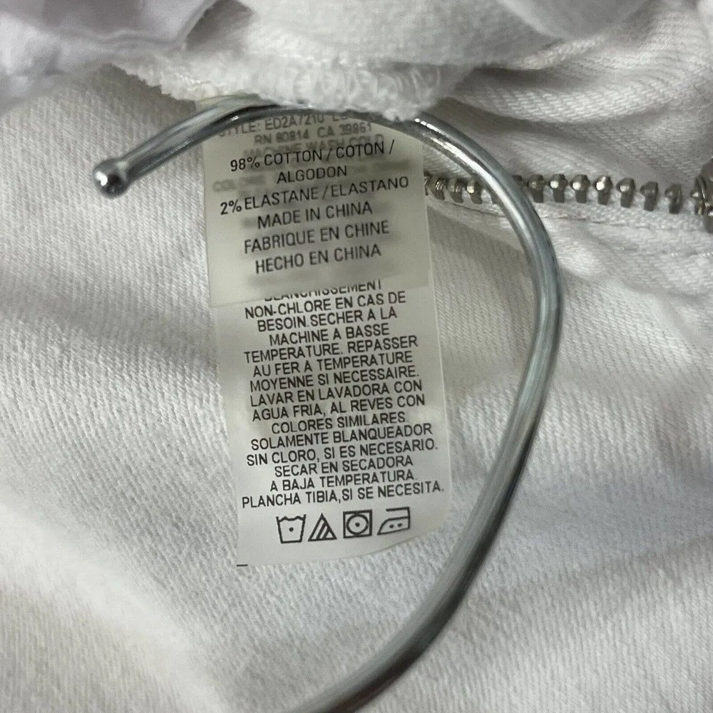 Ellie Tahari SZ 12 Classic Fit Jeans Relaxed Straight Leg Pockets Mid-Rise White - Image 10