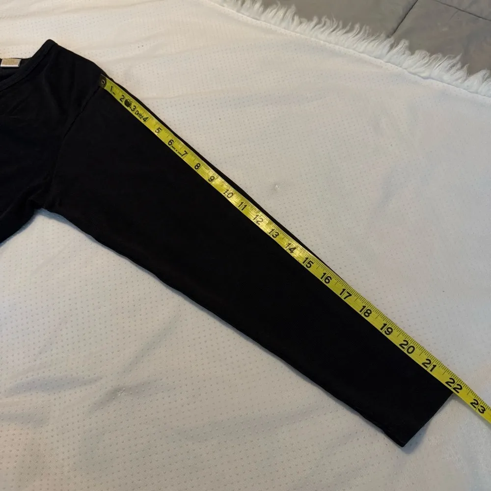 Vintage 90s Black One Button Cardigan Top Women’s Size Medium Christie & Jill - Image 7