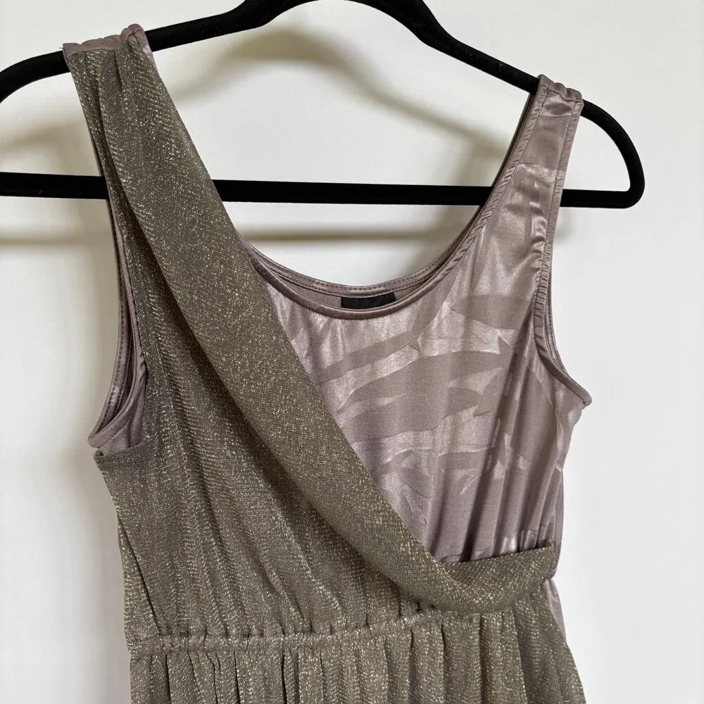 Y2K Fairy Gray Babydoll Scoop Neck Goddess Dance Top Pixie Balletcore Small - Image 2