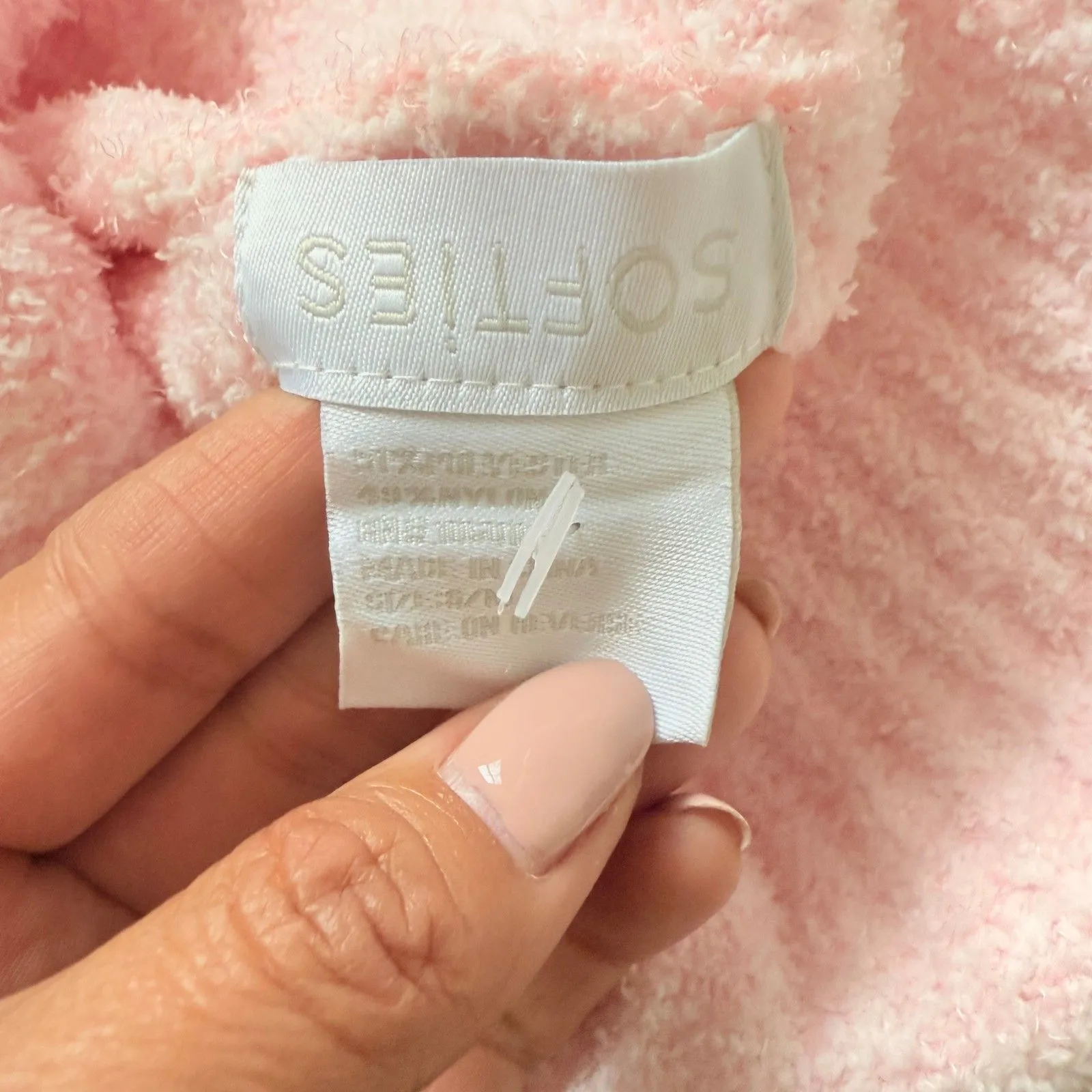 Softies Ultra Soft Marshmallow Slouch Turtleneck Lounger Chenille Sweater S/M Pink Size undefined - Image 5