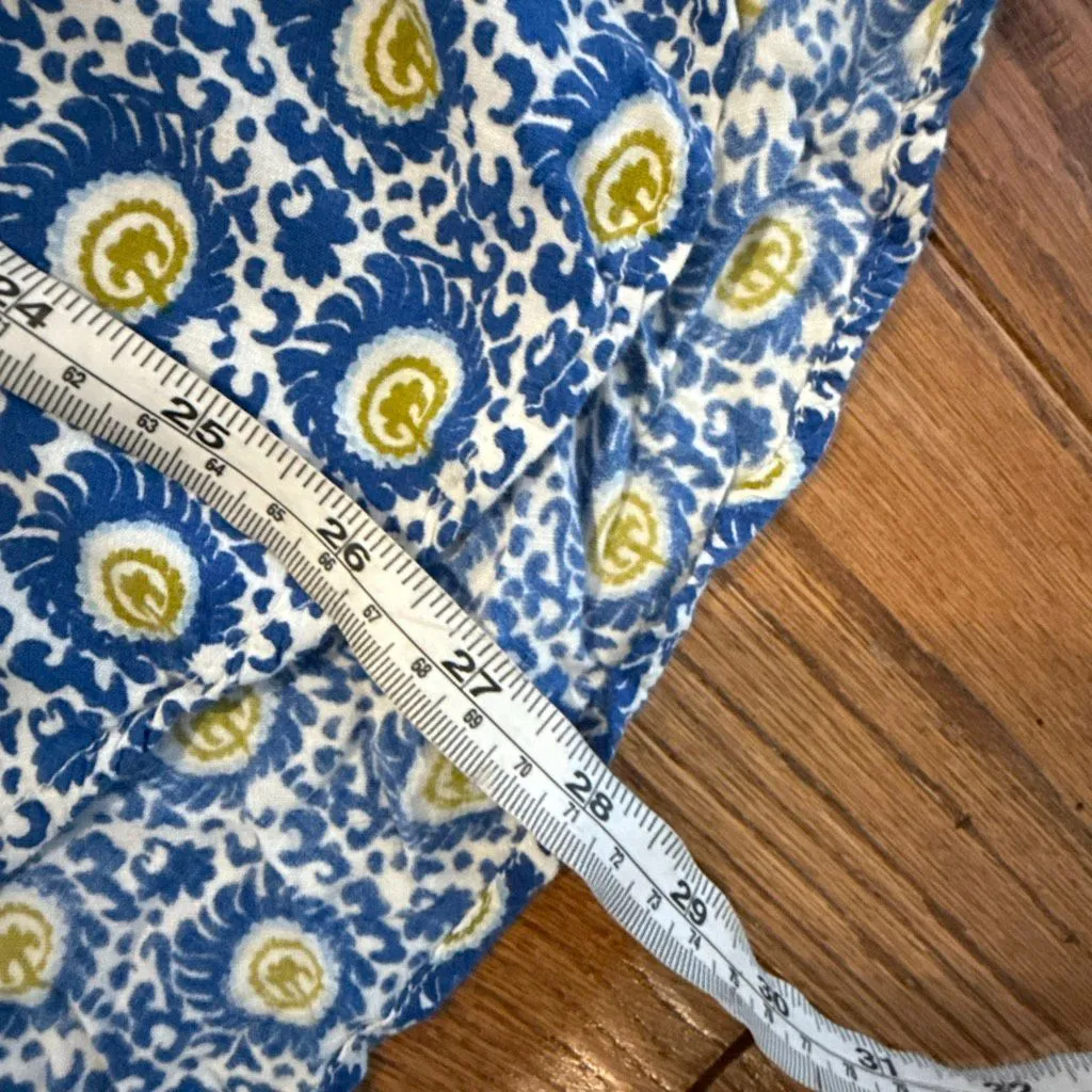 Rockflowerpaper blue block print geometric tunic blouse M Size M - Image 8