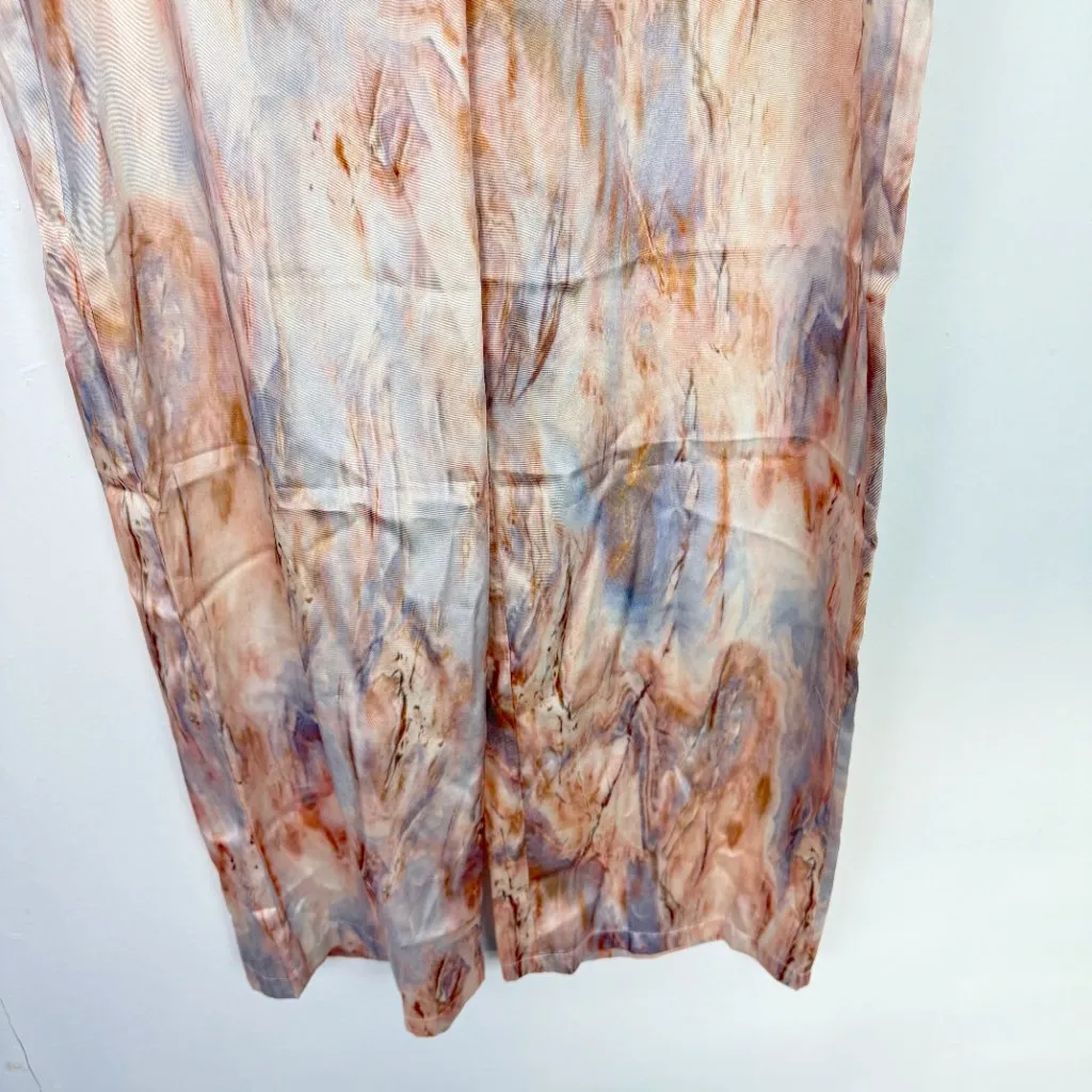 NWT Micas Marble Print High Waisted Full-length Straight Leg Pants Size XL NEW - Image 3