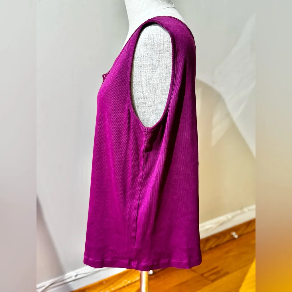 Lauren Ralph Lauren Women's Ribbed Lace Knit Tank Top Purple Blue Size 3X Bundle - Image 7